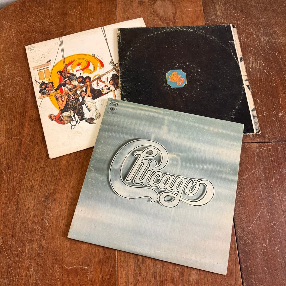 BUNDLE LOT of 3‎ Chicago Vintage Records 1970s Columbia Records